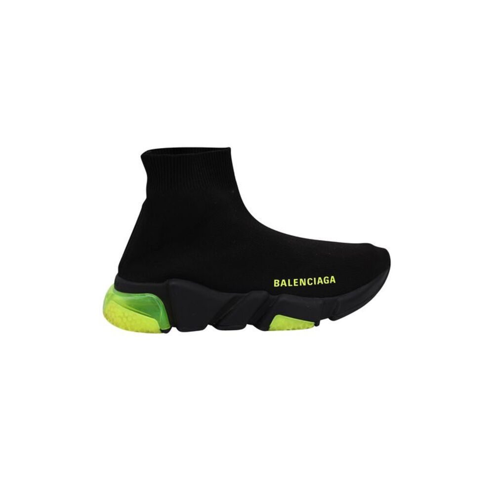 Balenciaga Speed Trainers in Clearsole Yellow Fluo Polyester